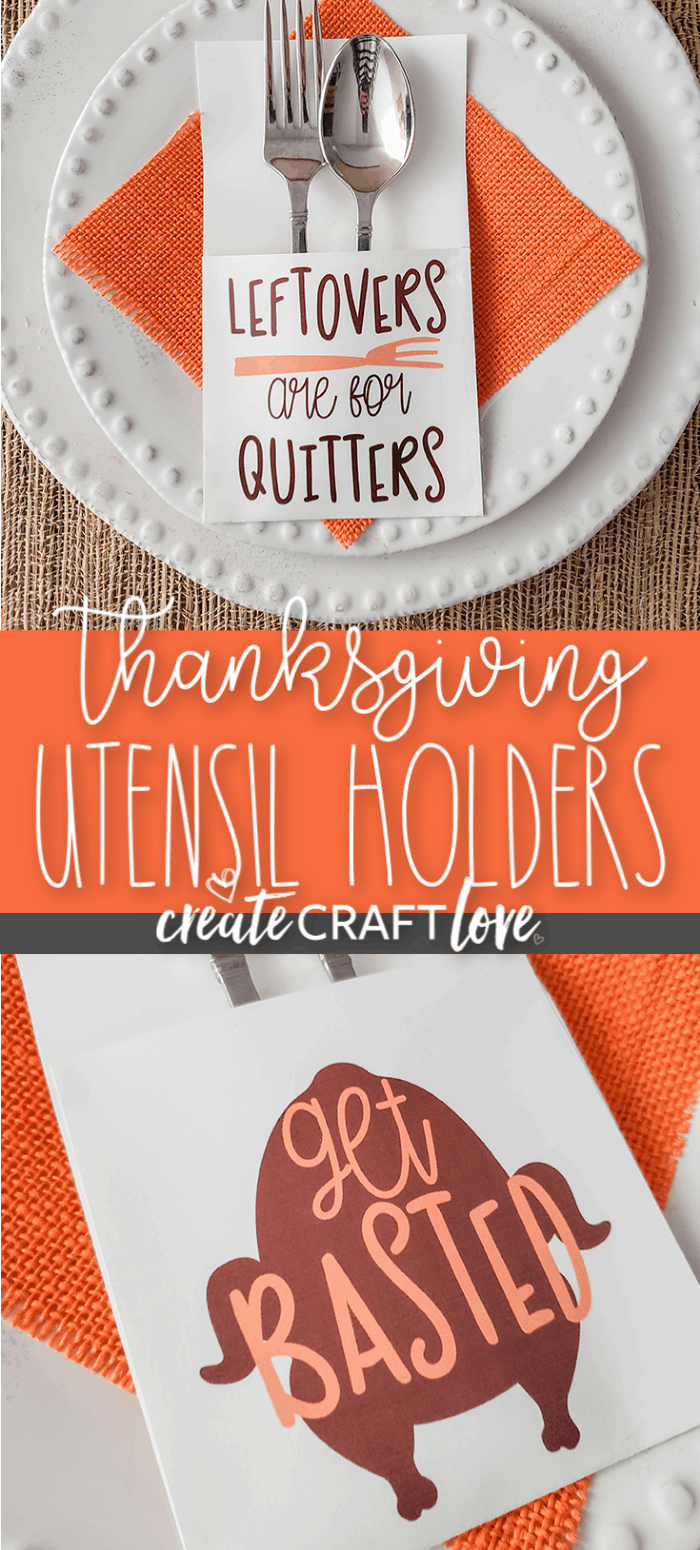 Thanksgiving Printable Utensil Holders - Create Craft Love intended for Thanksgiving Utensil Holder Printable