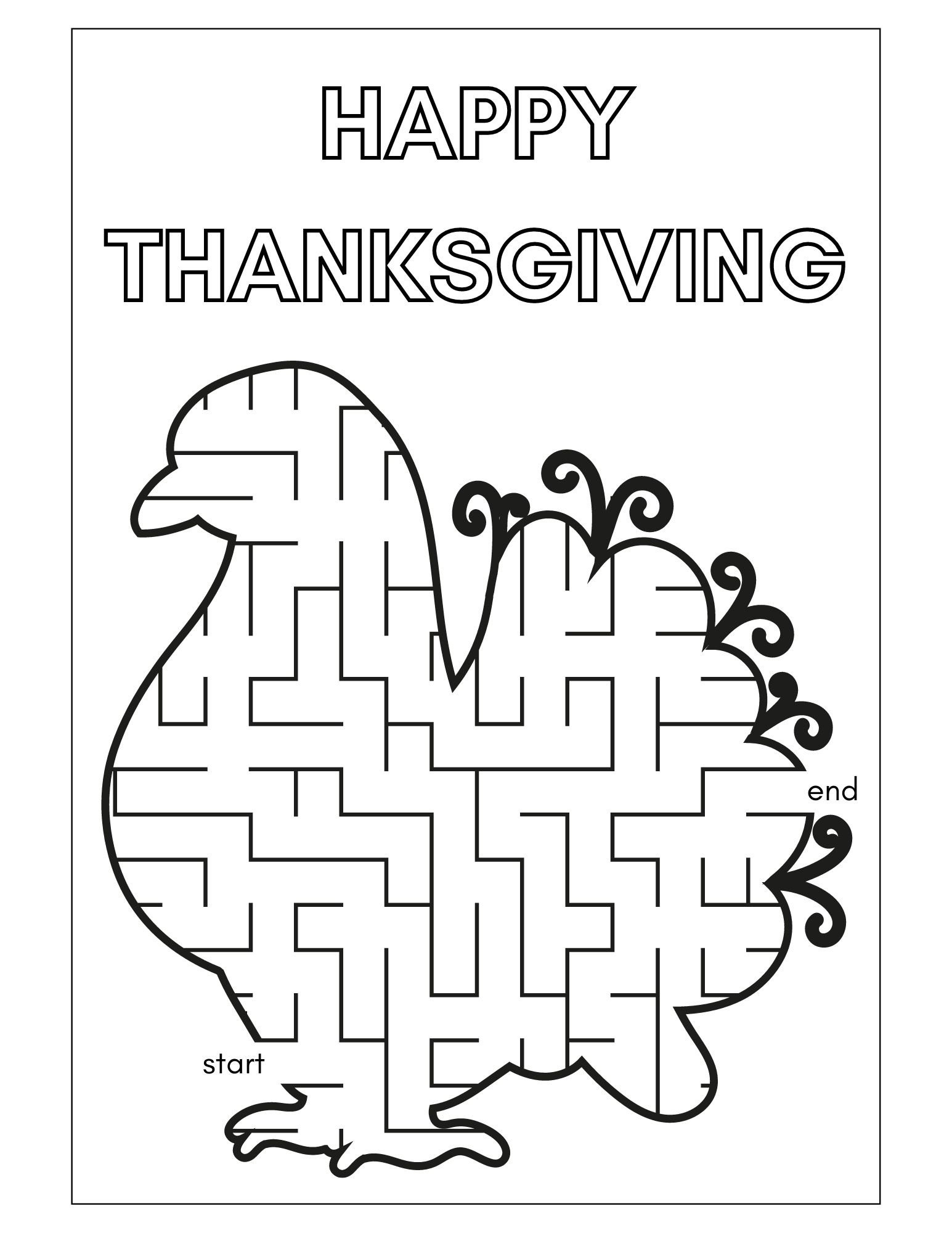 Thanksgiving Printables And Activity Pages For Kids - Minnesota Parent inside Thanksgiving Kid Activities Printable