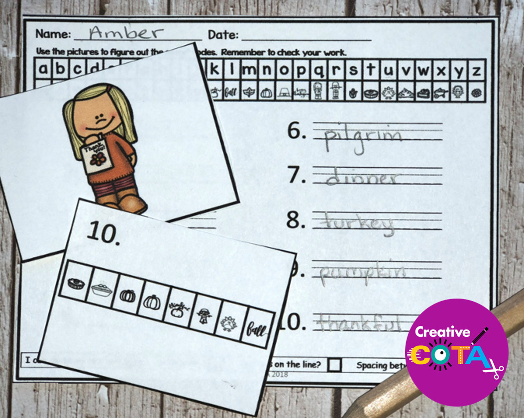 Thanksgiving Secret Code Worksheets - Your Therapy Source intended for Thanksgiving Secret Code Worksheets