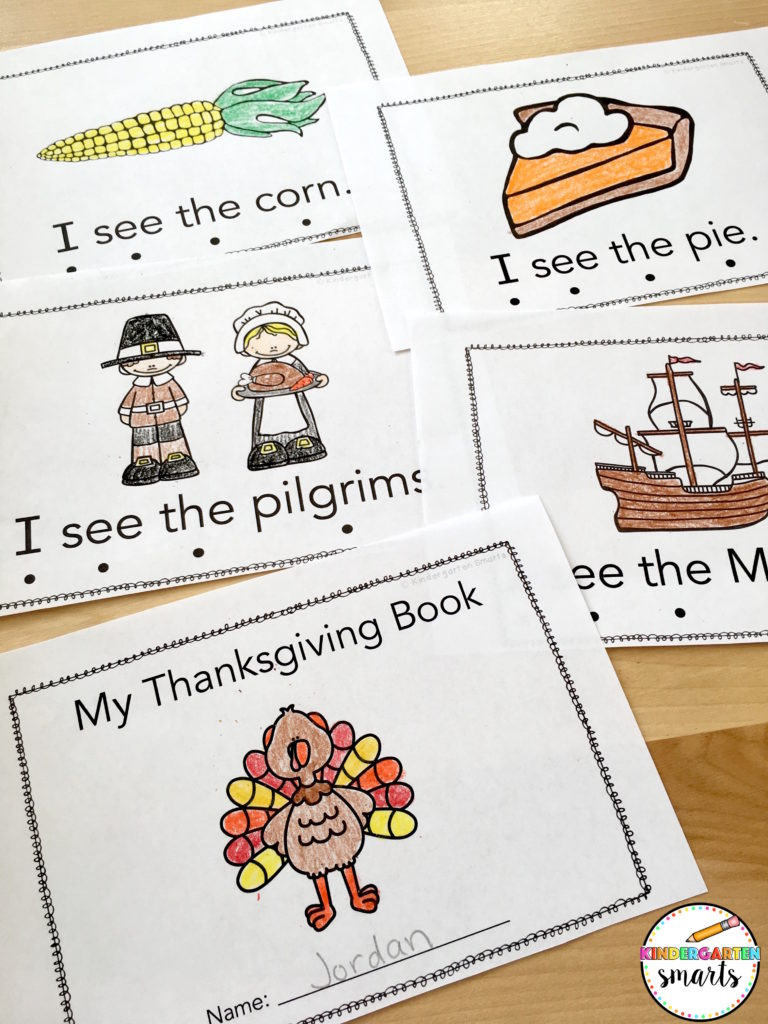 Thanksgiving Sight Word Book With A Freebie - Kindergarten Smarts with regard to Thanksgiving Books For Preschoolers Printable