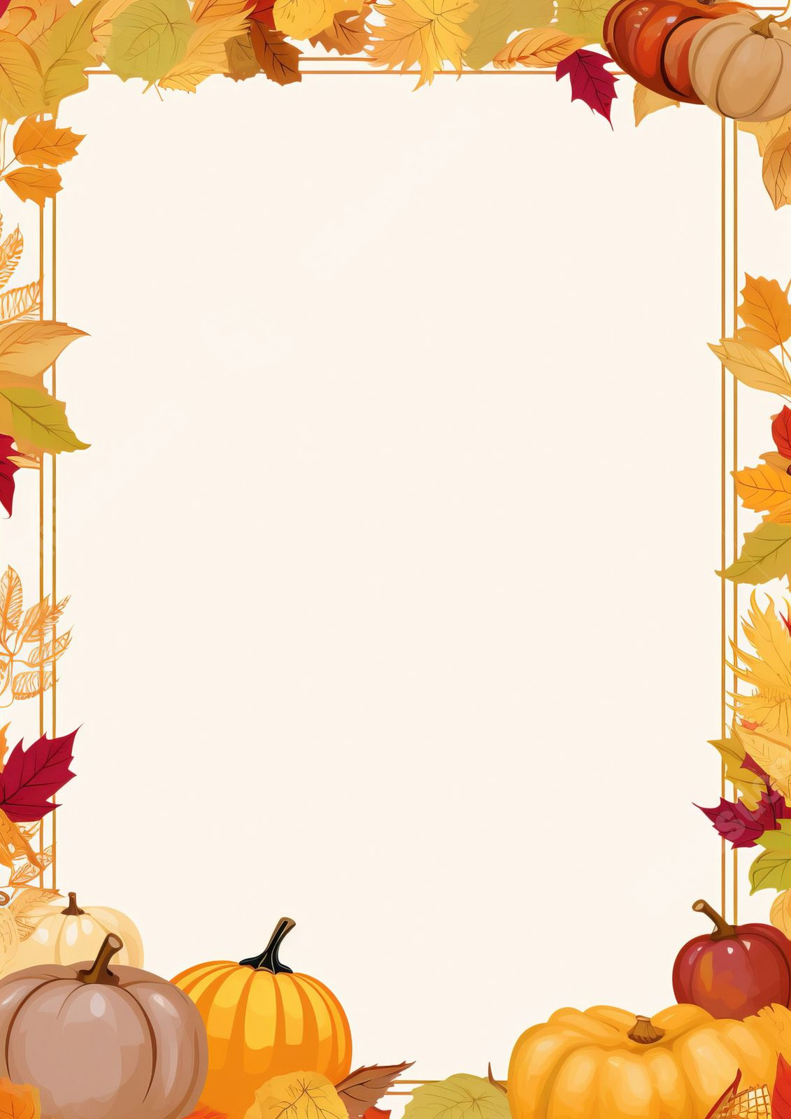 Thanksgiving Stationery Page Border And Printable Background In with regard to Thanksgiving Stationery Free Printable