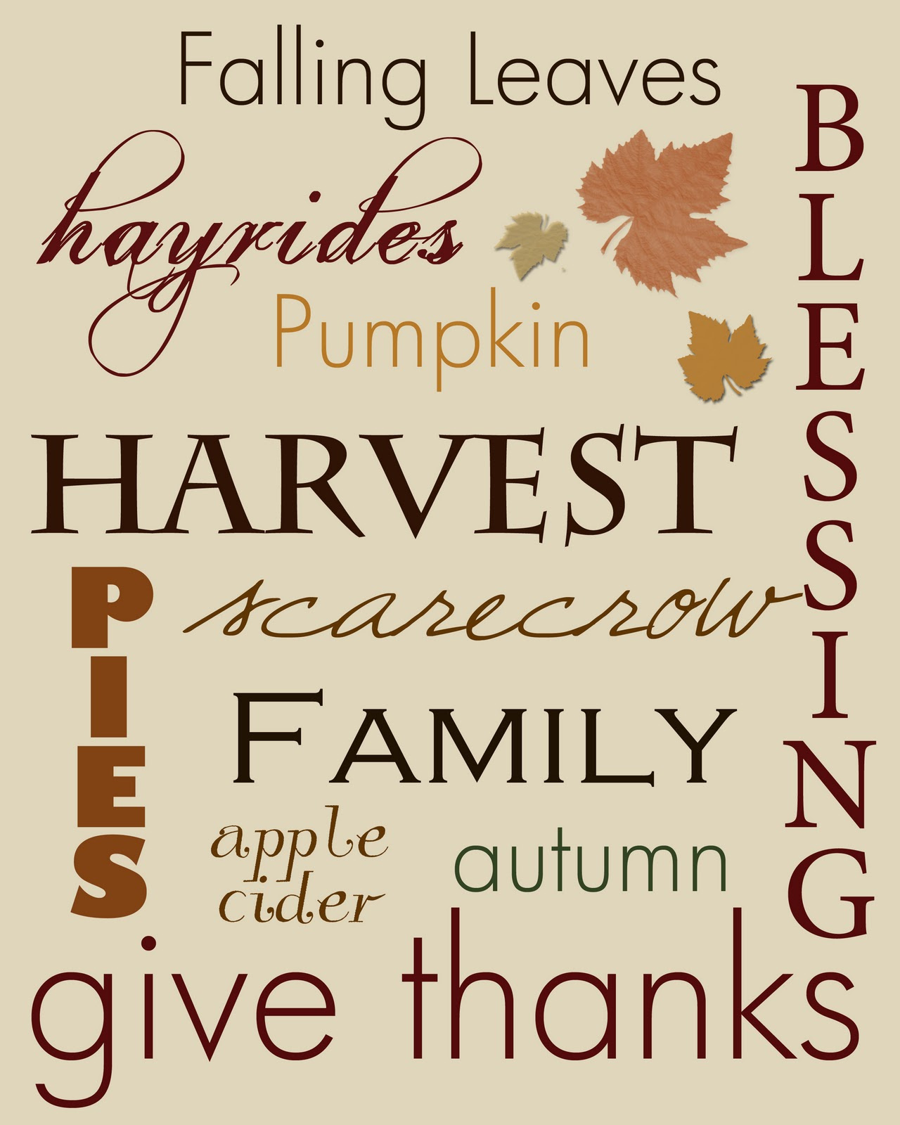 Thanksgiving Subway Art Printables - Blooming Homestead pertaining to Thanksgiving Subway Art Printable Free