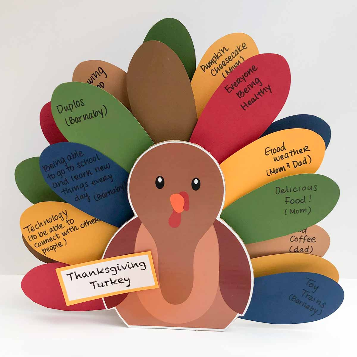 Thanksgiving Turkey&amp;quot; Craft For Kids (Free Printable) - Mindymakes pertaining to Thanksgiving Crafts For Middle School Printable