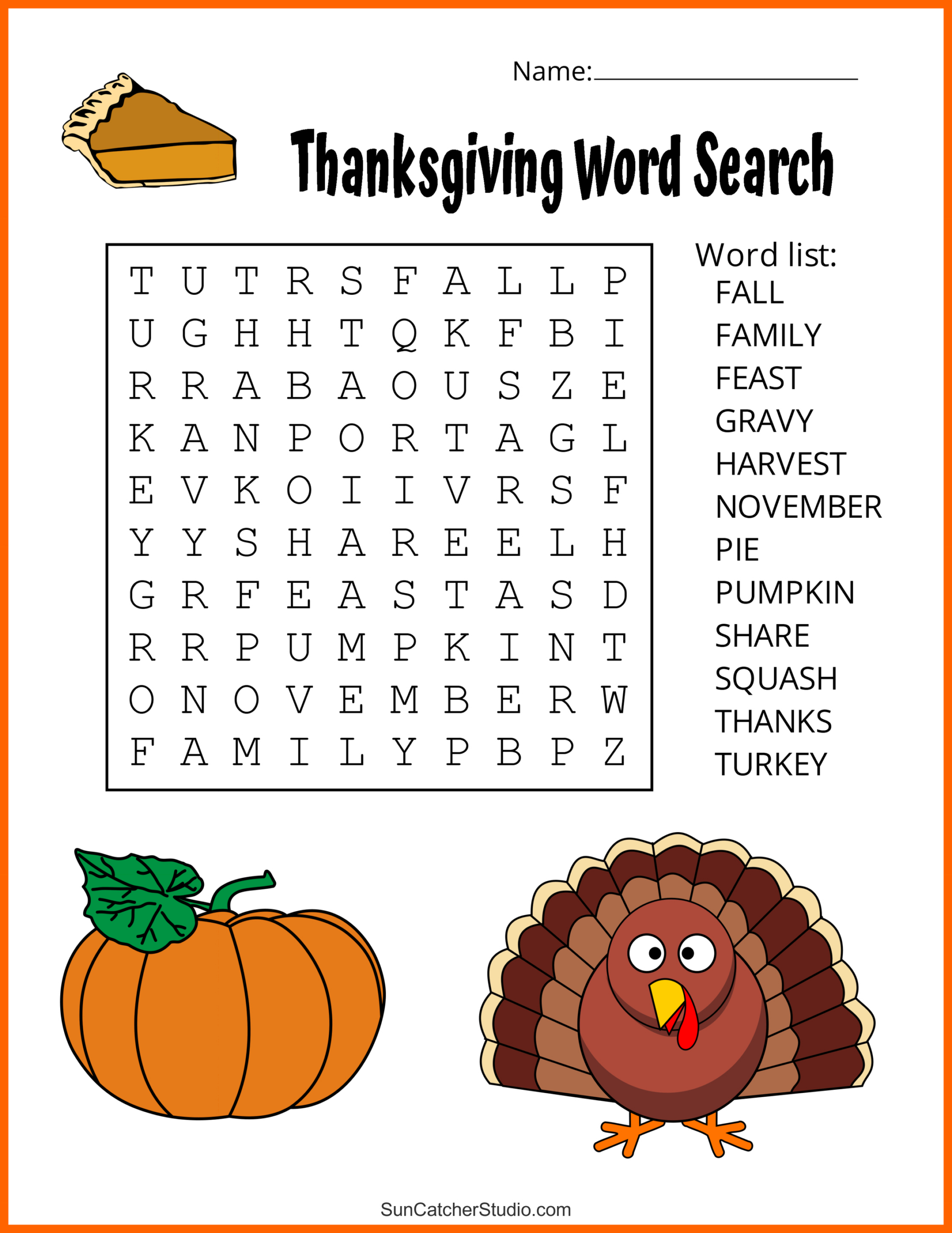 Thanksgiving Word Search (Free Printable Puzzles) – Free for Thanksgiving Hidden Picture Puzzles Printables