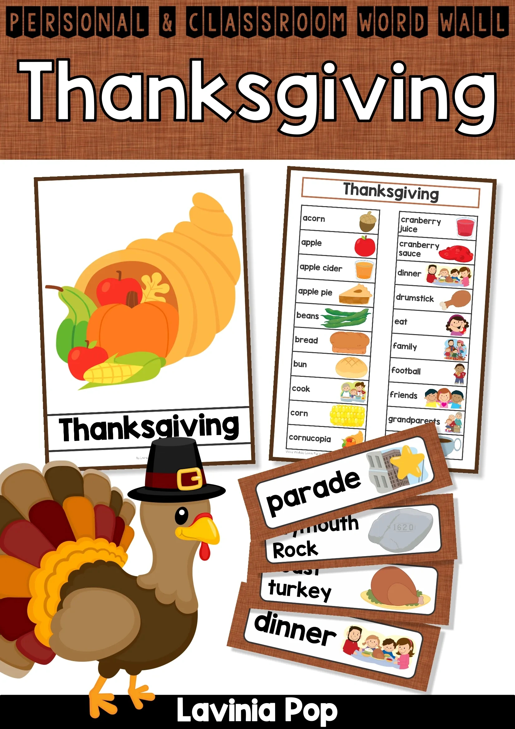 Thanksgiving Word Wall inside Thanksgiving Word Wall Printable