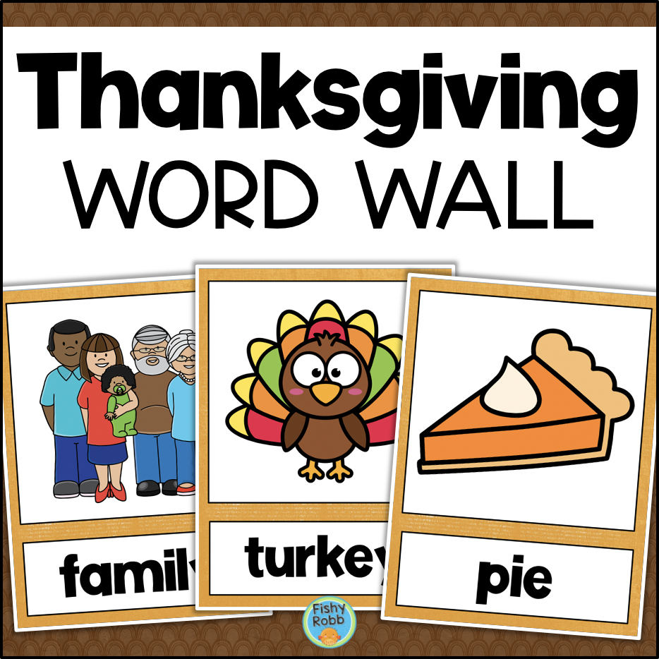 Thanksgiving Word Wall Vocabulary Cards &amp;amp;Worksheets Abc Order Word inside Thanksgiving Word Wall Printable