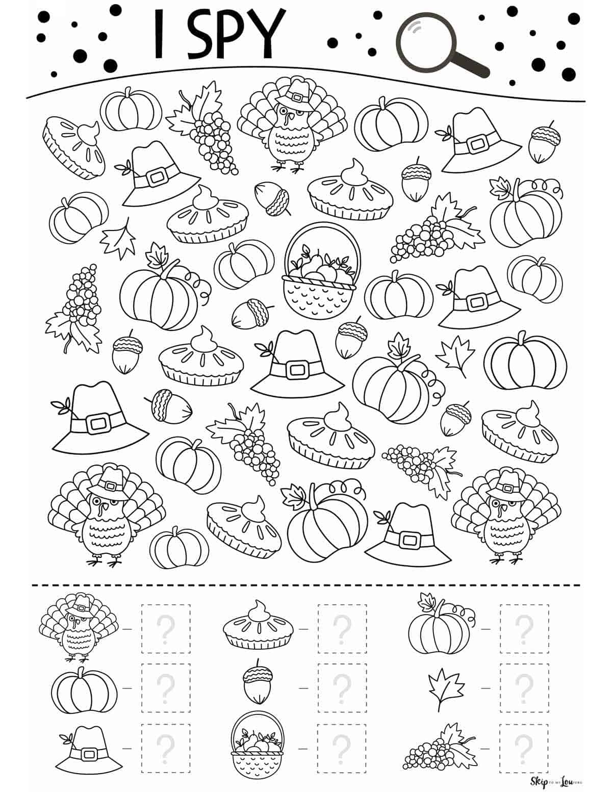 Thanksgiving Worksheets | Skip To My Lou intended for Thanksgiving Seek And Find Free Printable