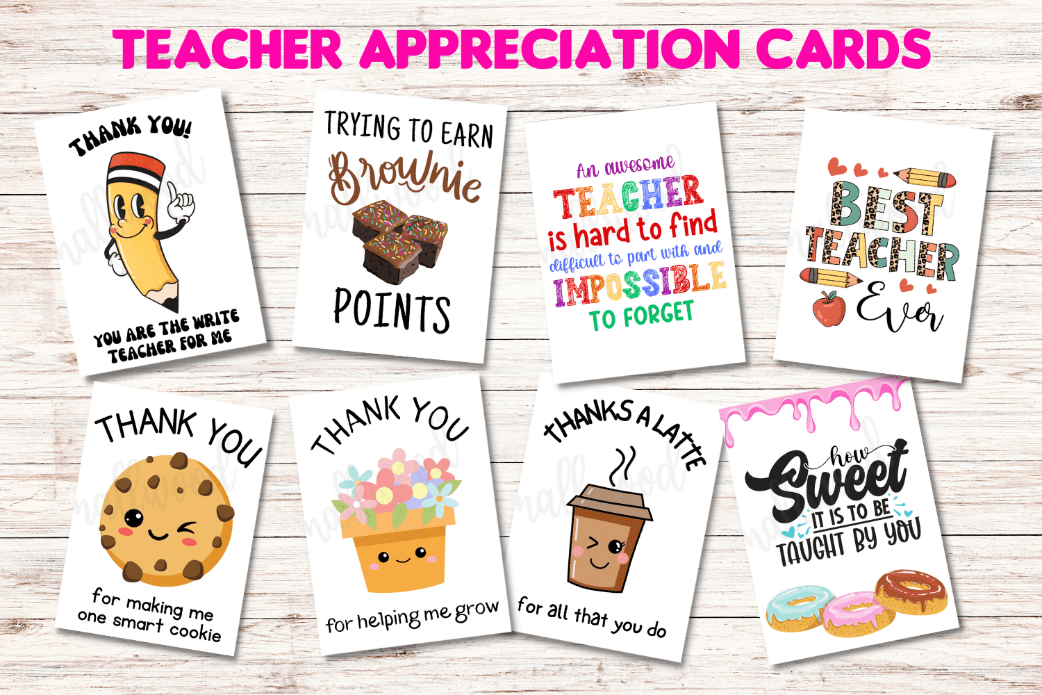 The Best Teacher Thank You Cards (21 Free Printables) - Cassie throughout Thanksgiving Card For Teacher Printable