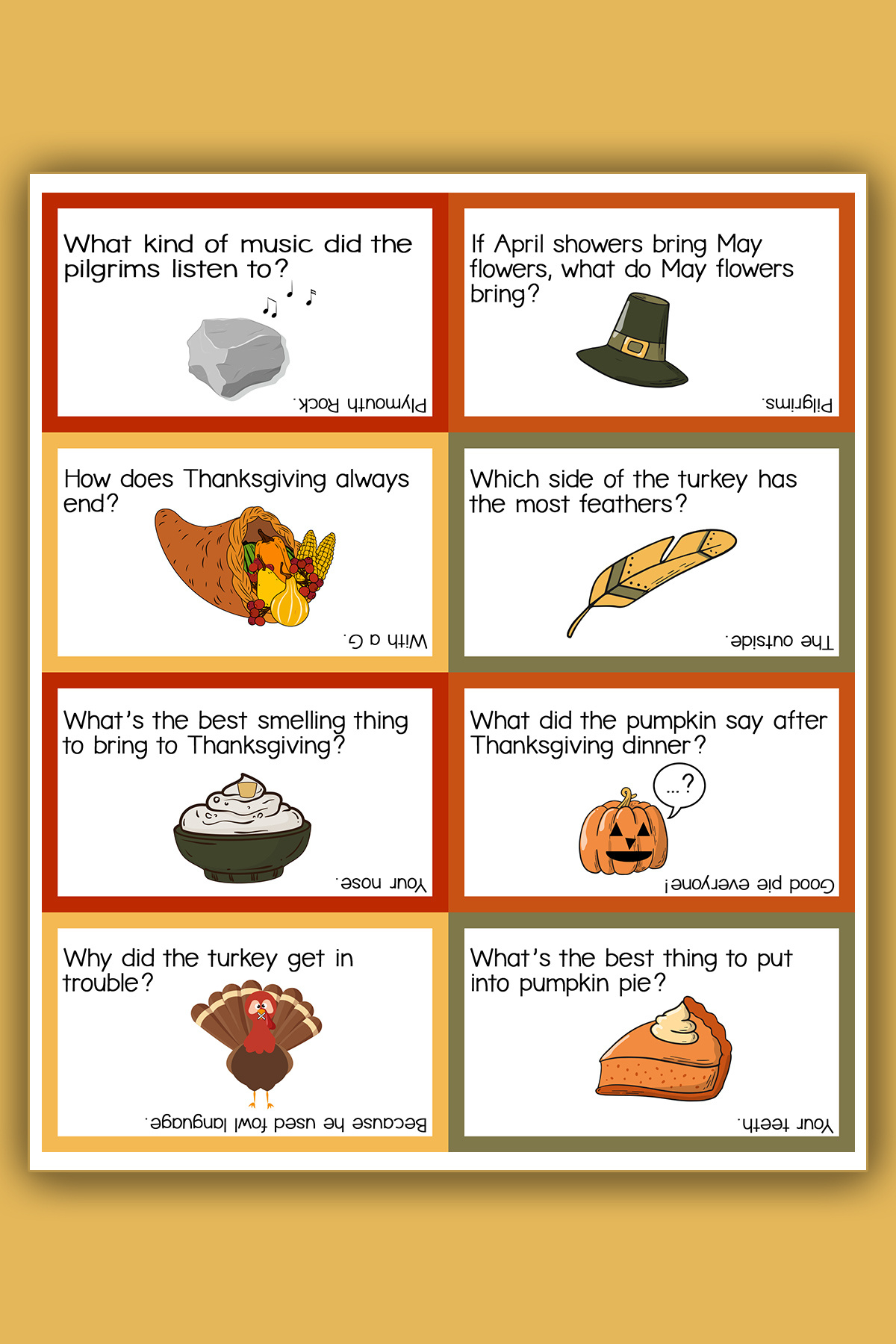 The Best Thanksgiving Jokes For Kids - Including Free Thanksgiving inside Printable Thanksgiving Jokes and Riddles