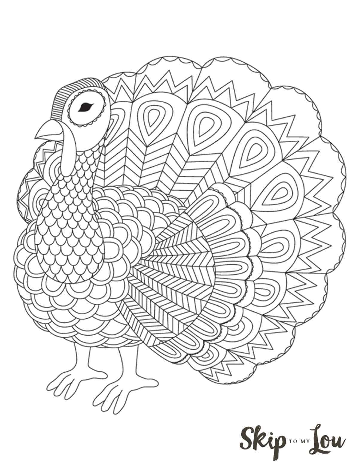 The Cutest Free Turkey Coloring Pages | Skip To My Lou inside Coloring Pages Turkey Printable
