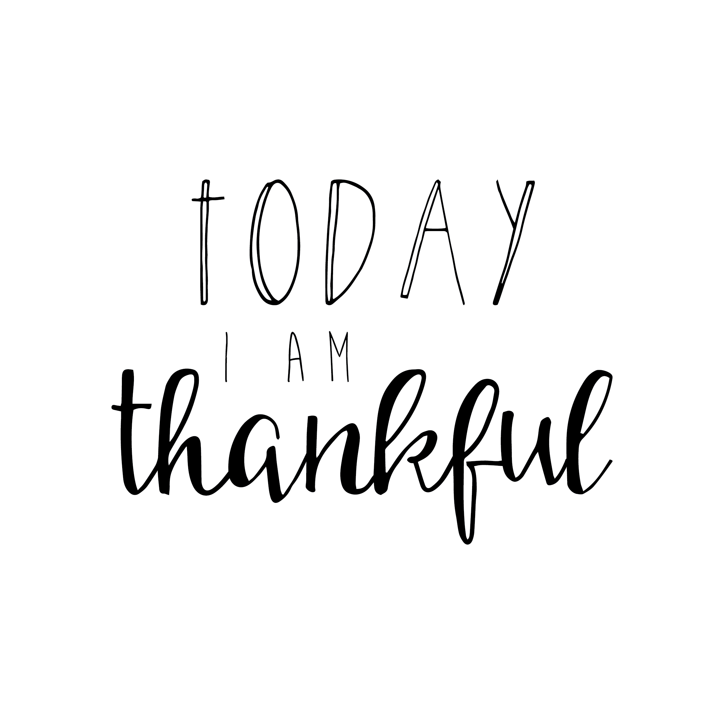 Today I Am Thankful Free Download - Kateogroup throughout I Am Thankful For Printable Quote