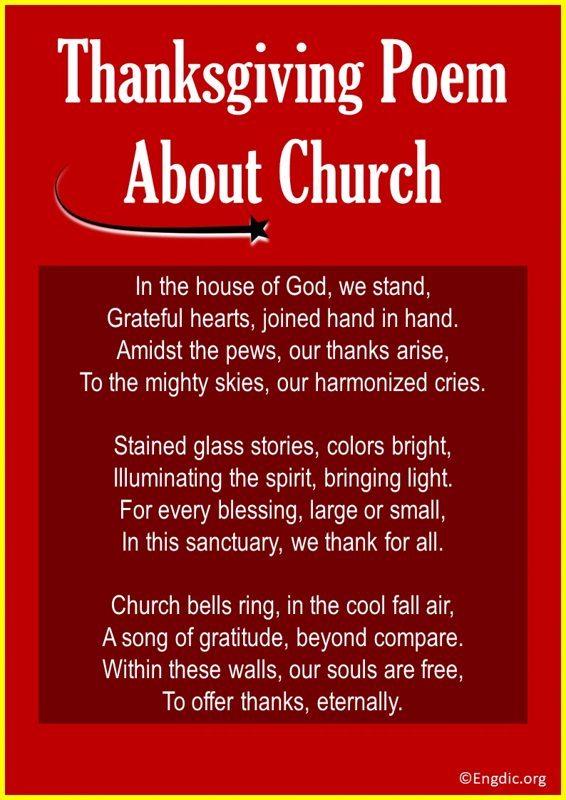 Top 10 Thanksgiving Poems For Church &amp;amp; Christians - Engdic pertaining to Thanksgiving Poem For Church