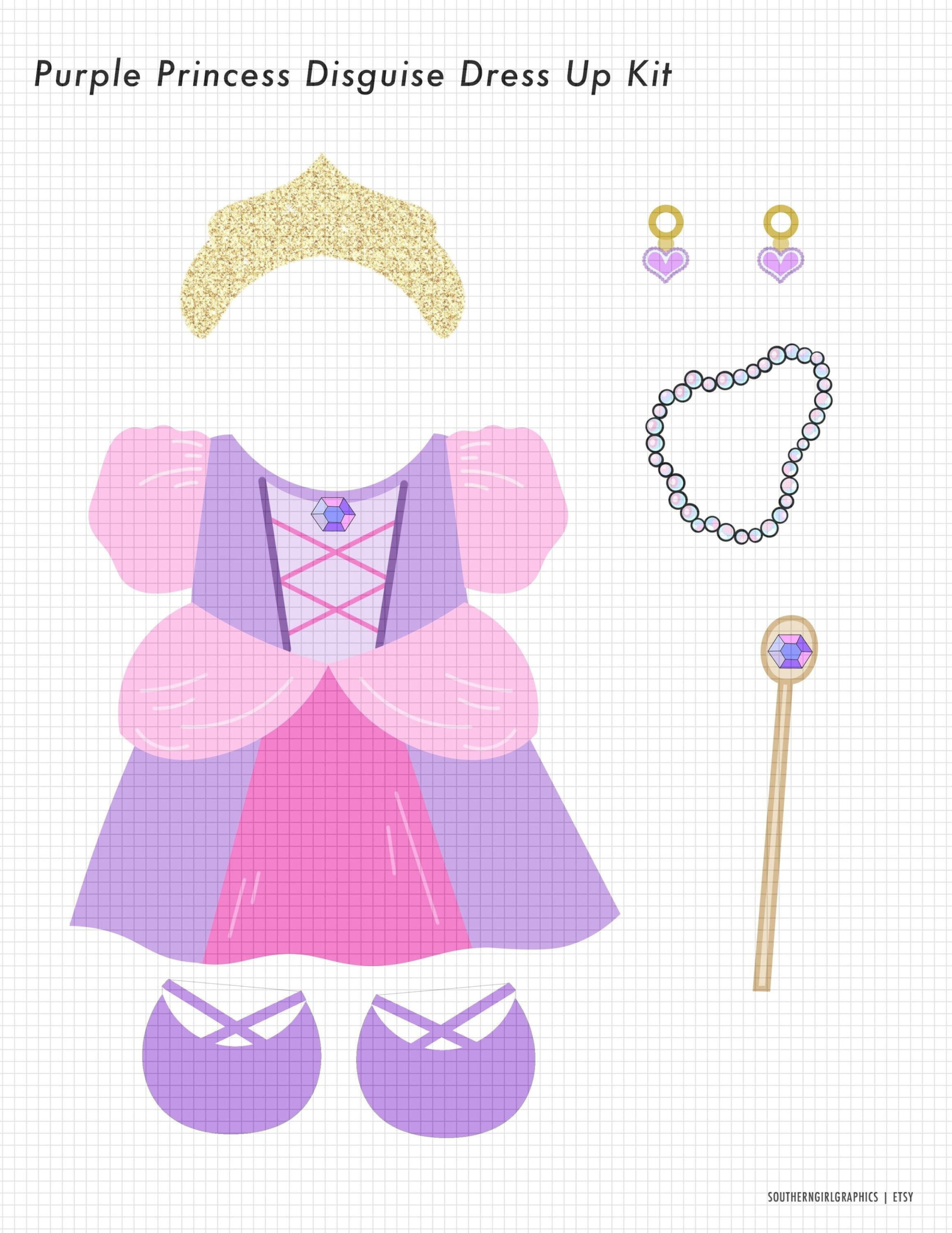 Turkey Disguise Printable - Purple, Princess Dress, Purple Princess,  Princess Clip Art, Princess Clothes, Tutu, Purple, Ballet Slippers inside Princess Turkey Disguise Printable