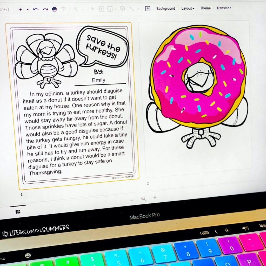 Turkey Disguises: Thanksgiving Opinion Writing & Craft - Life pertaining to Turkey In Disguise Paragraph