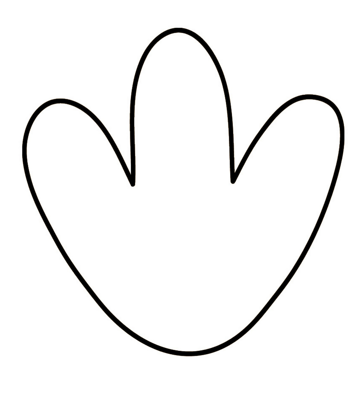 Turkey Feet Template for Printable Turkey Feet Template