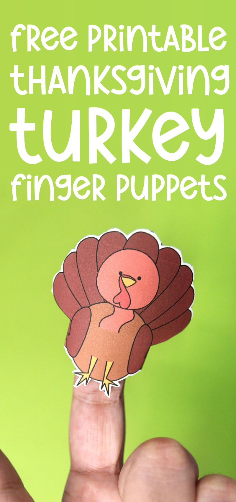 Turkey Finger Puppet Printable * Moms And Crafters regarding Thanksgiving Finger Puppets Printables
