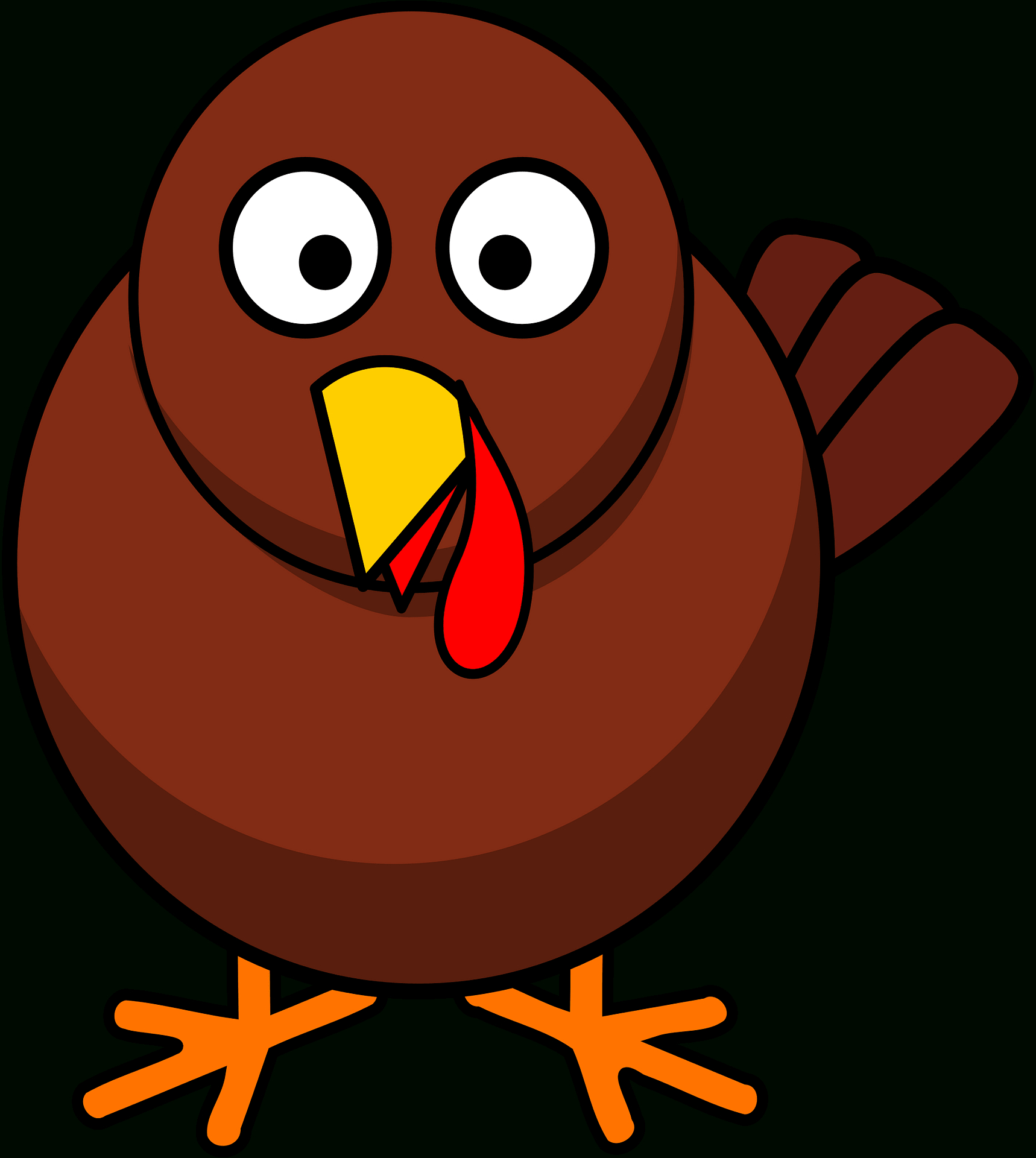 Turkey - Free Vector Clipart Images On Creazilla within Printable Turkey Without Feathers