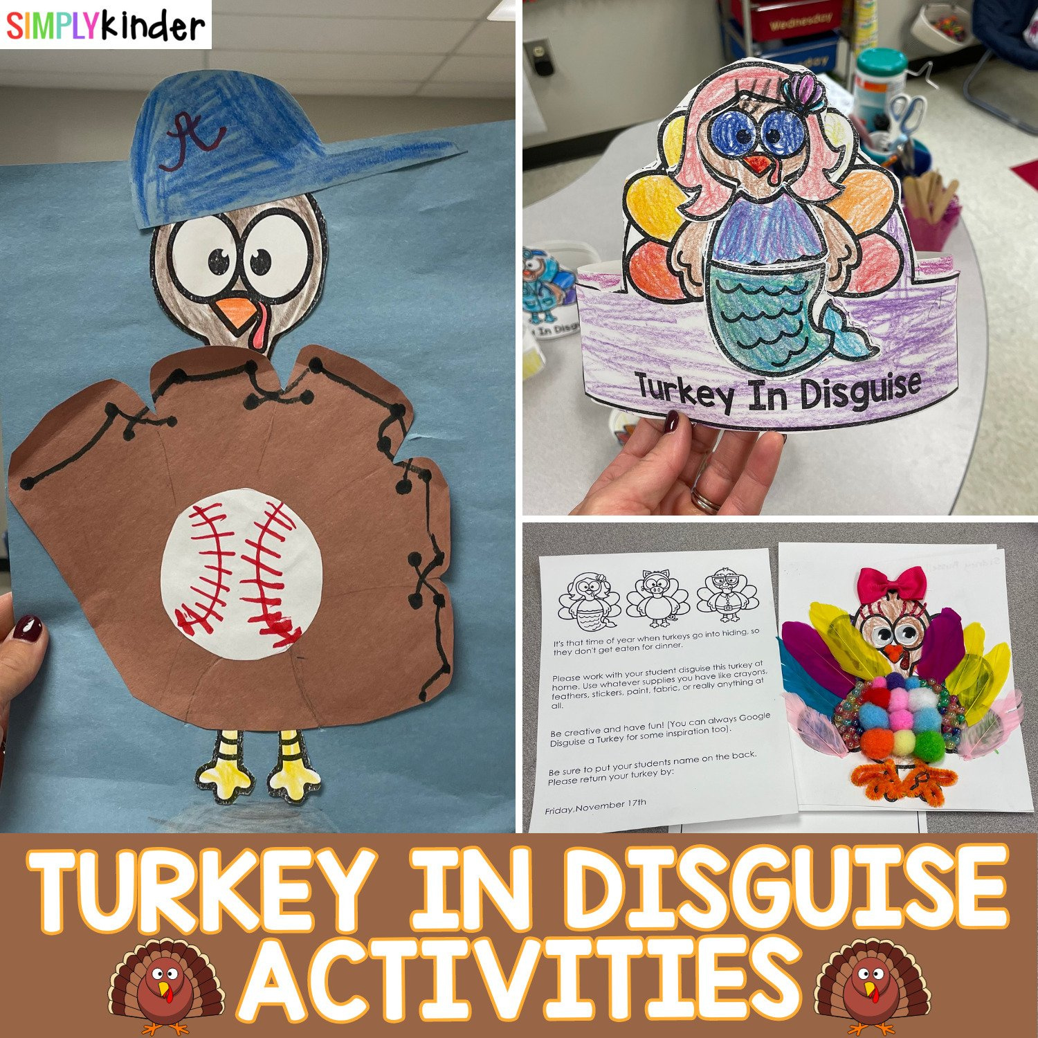 Turkey In Disguise Activities - Simply Kinder inside Turkey In Disguise Tpt