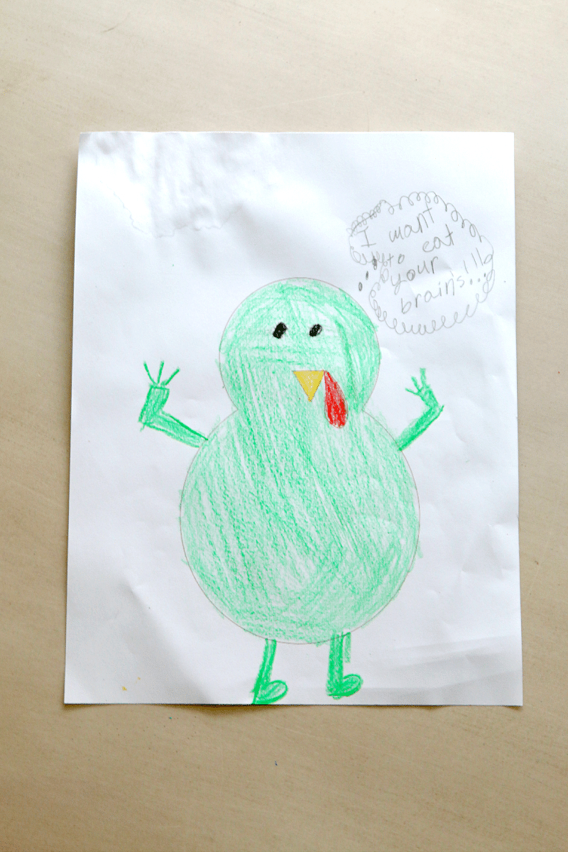 Turkey In Disguise Project Printable - Fun, Imaginative Play - Momdot for Turkey In Disguise Zombie