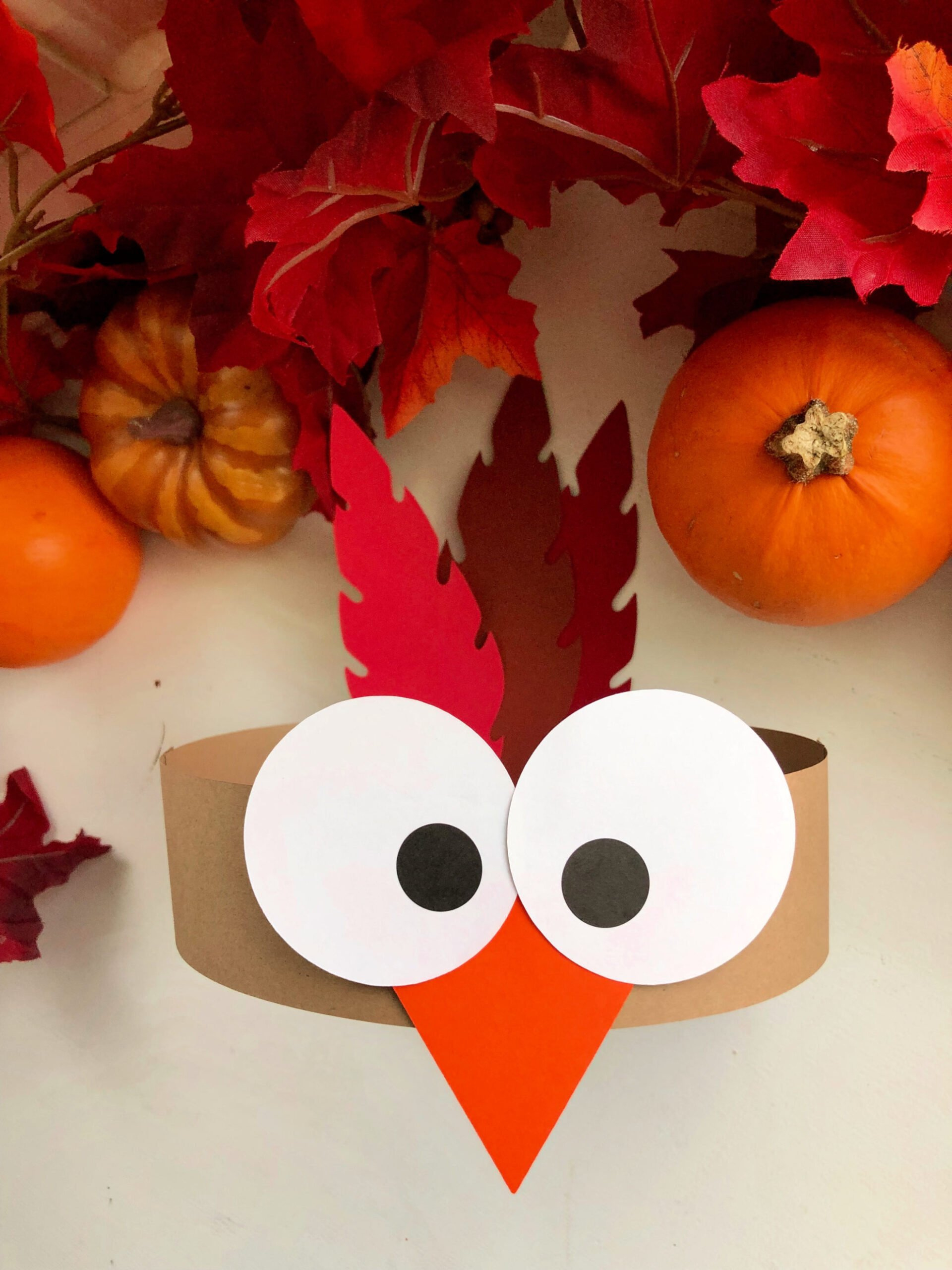 Turkey Paper Headbands - Sew Woodsy regarding Free Printable Turkey Headband Template