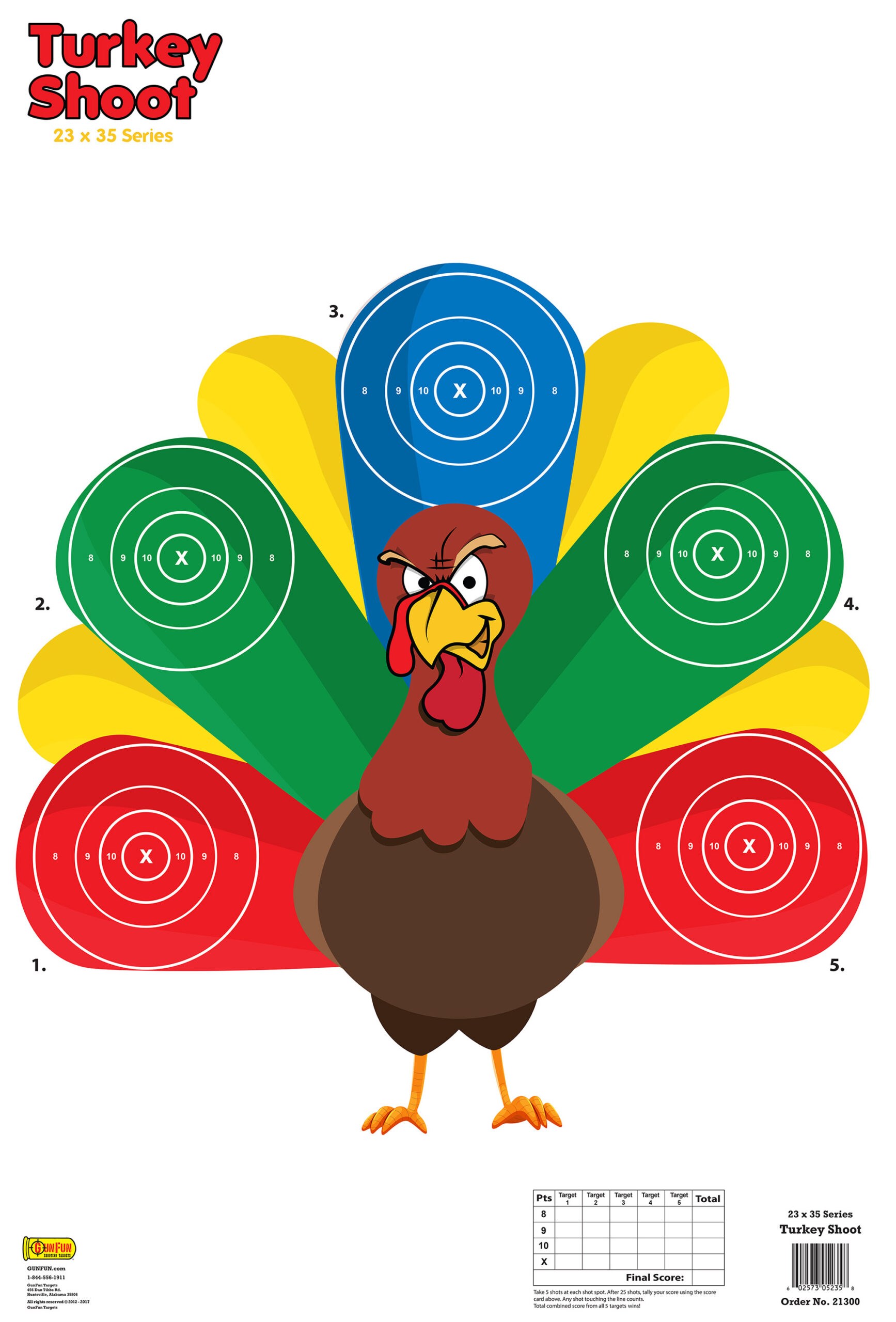 Turkey Shoot (21300) | Gunfun Shooting Targets, Inc. within Printable Turkey Shooting Targets