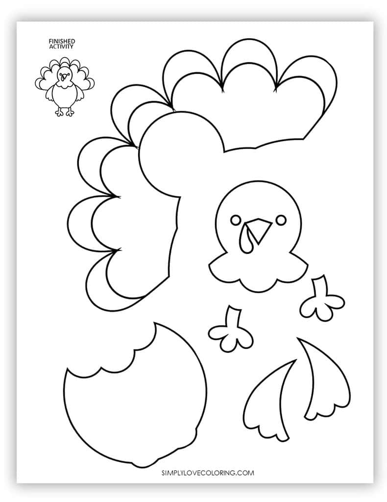 Turkey Templates (Free Pdf Printables) – Simply Love Coloring pertaining to Simple Turkey Template Printable