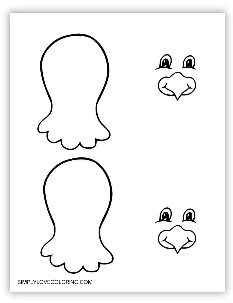 Turkey Templates (Free Pdf Printables) – Simply Love Coloring with regard to Free Printable Turkey Head Template