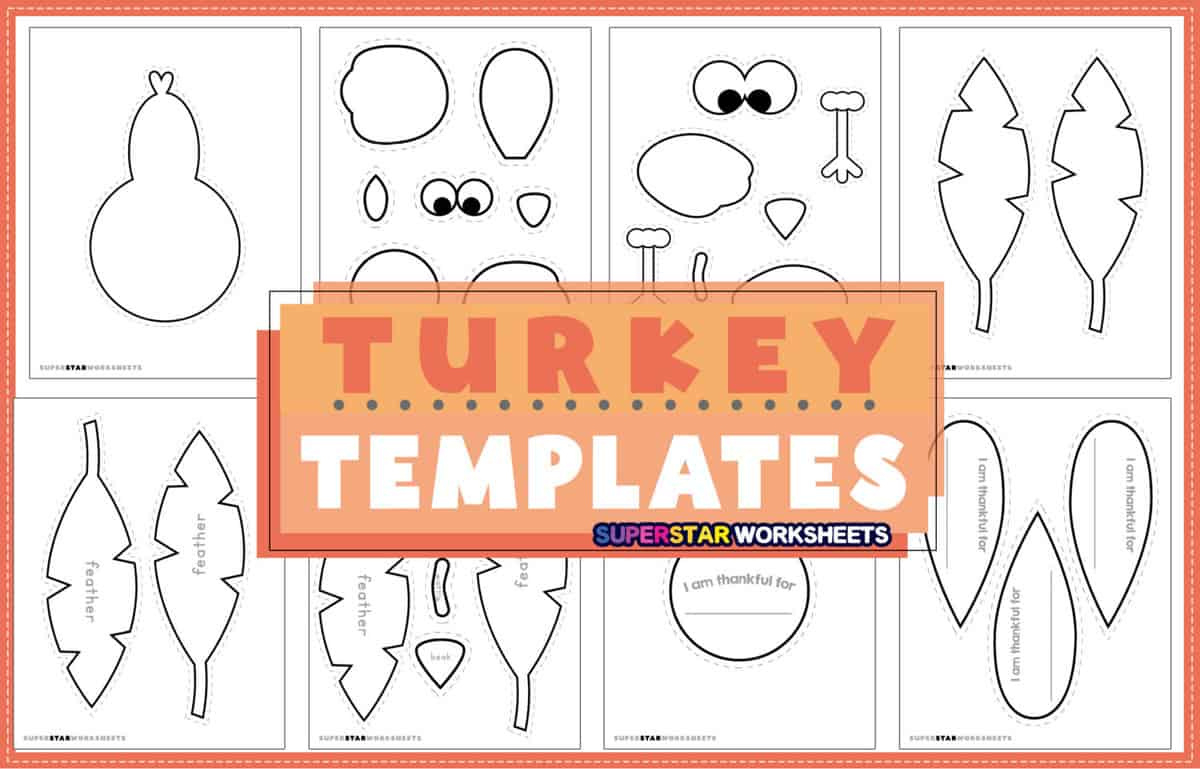 Turkey Templates (Free Printables) - Superstar Worksheets within Thanksgiving Stencils Free Printable