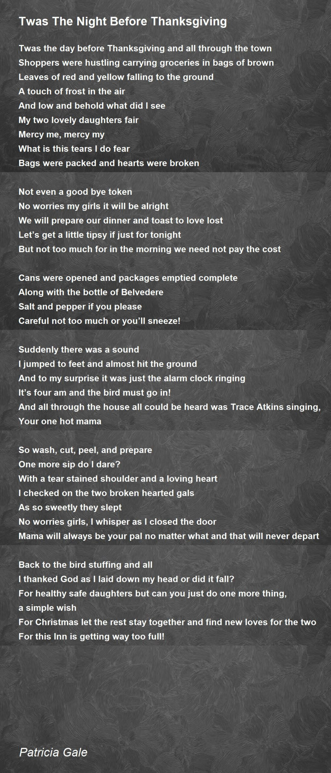 Twas The Night Before Thanksgiving - Twas The Night Before throughout Twas the Night Before Thanksgiving Funny Poem