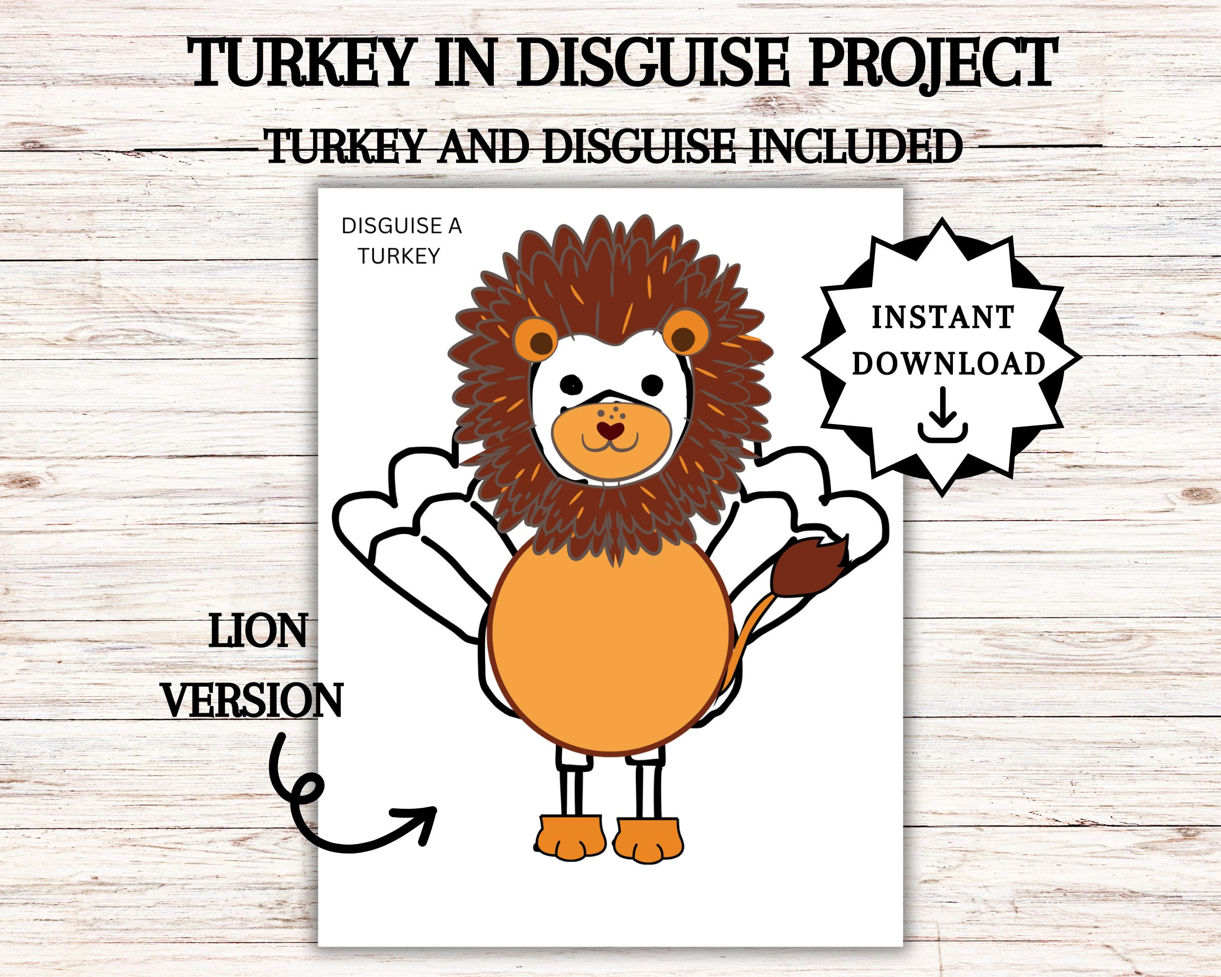 Verkleiden Sie Einen Truthahn, Truthahn In Verkleidung Zum with regard to Turkey In Disguise Lion