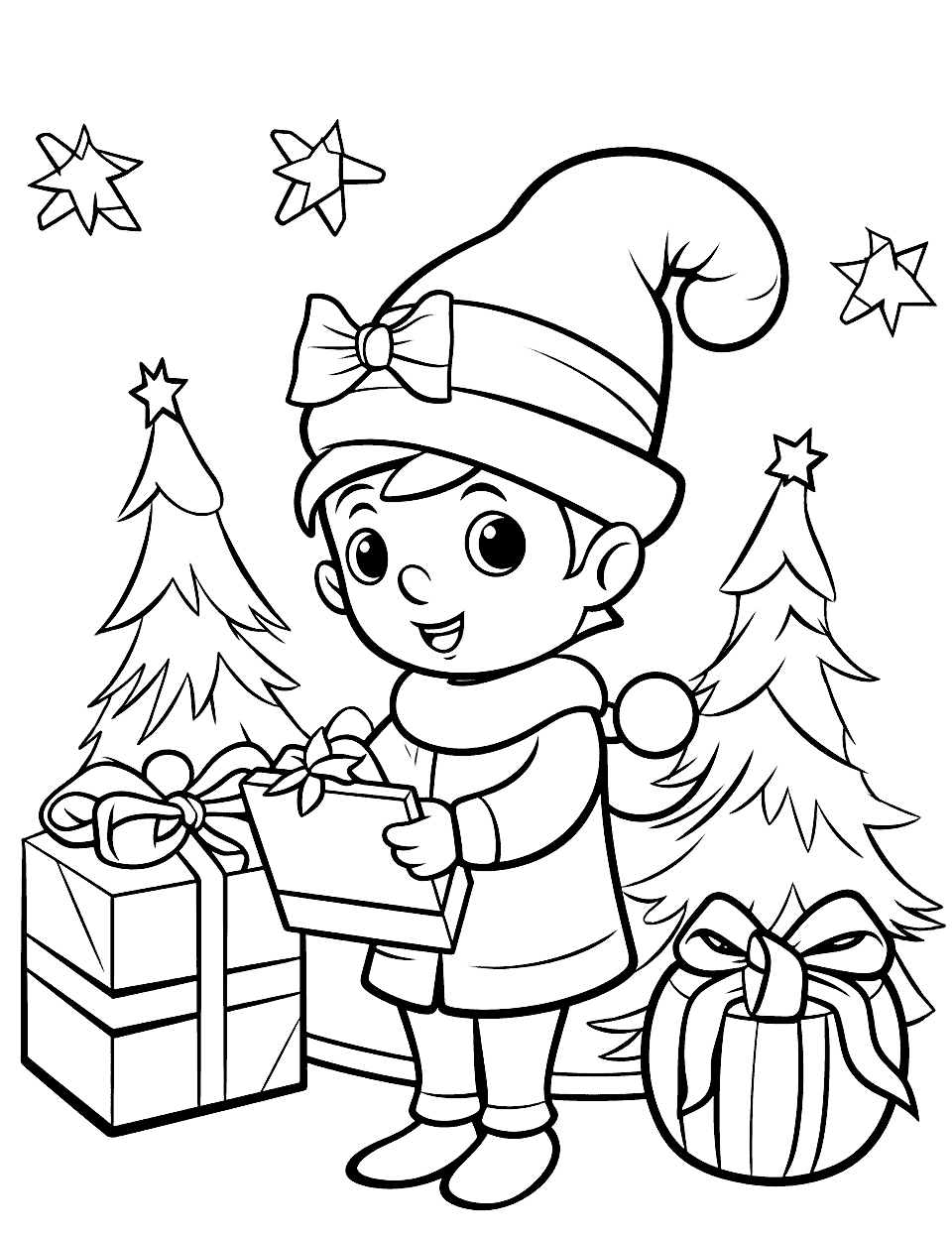 100 Christmas Coloring Pages: Free Printable Sheets - Worksheets intended for Free Printable Color Sheets Christmas
