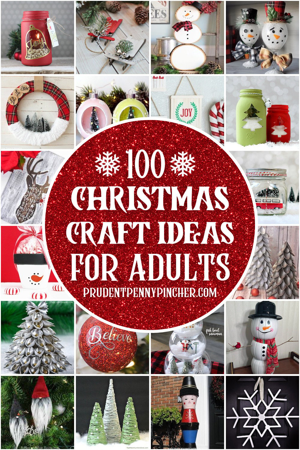 100 Christmas Crafts For Adults - Prudent Penny Pincher intended for Printable Christmas Crafts For Adults