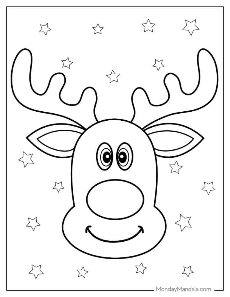1,000 Christmas Coloring Pages (Free Pdf Printables) for Free Printable Christmas Pictures For Kids