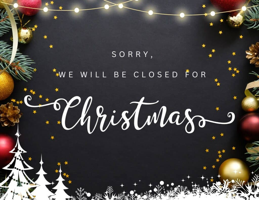 12 Free Printable Closed For Christmas Sign Templates - The throughout Free Printable Blank Closed For Christmas Sign
