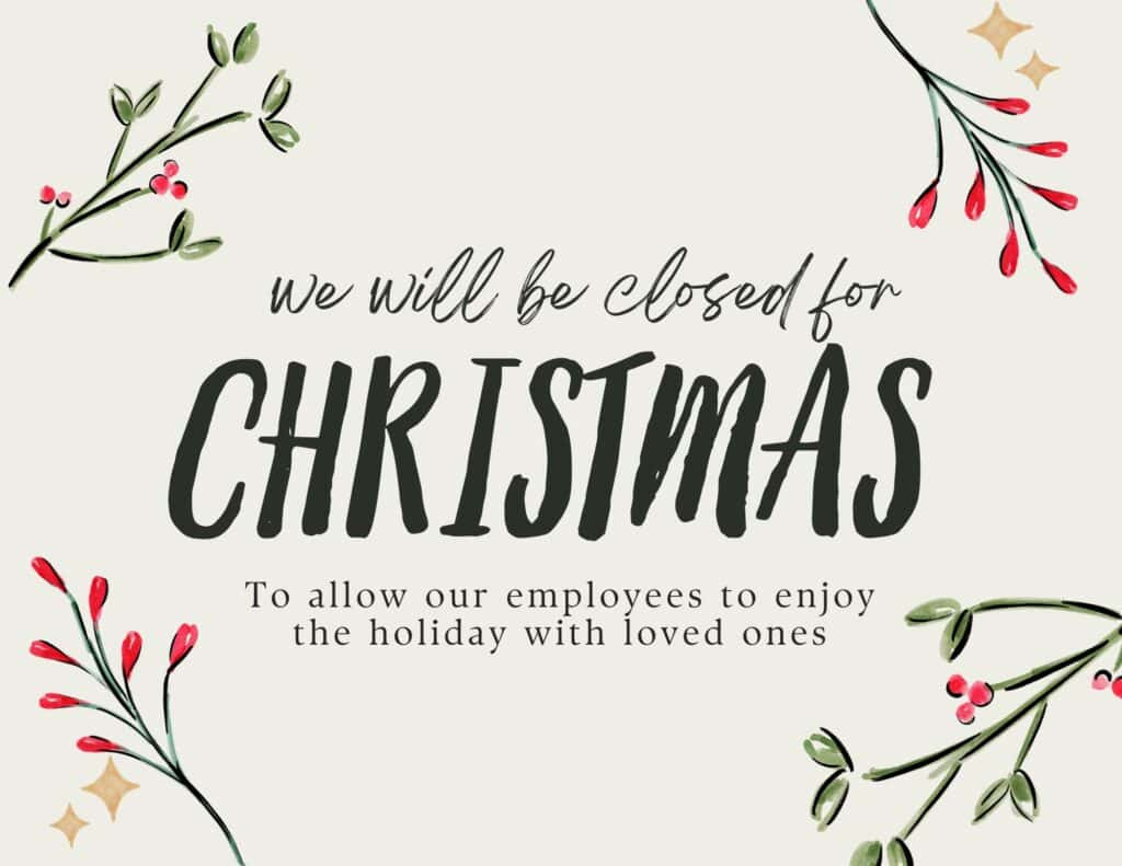 12 Free Printable Closed For Christmas Sign Templates - The throughout Free Printable Closed For Christmas Signs