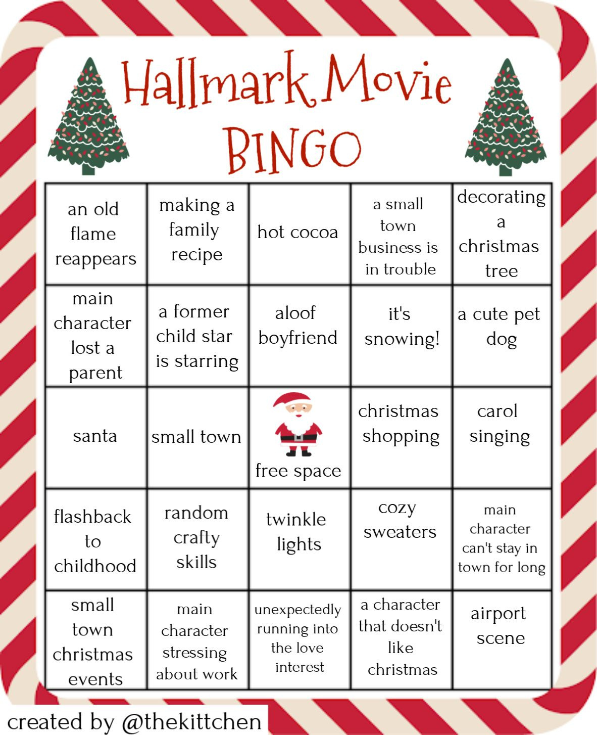 12 Hallmark Christmas Ideas | Hallmark Christmas, Hallmark for Printable Christmas Movie Bingo