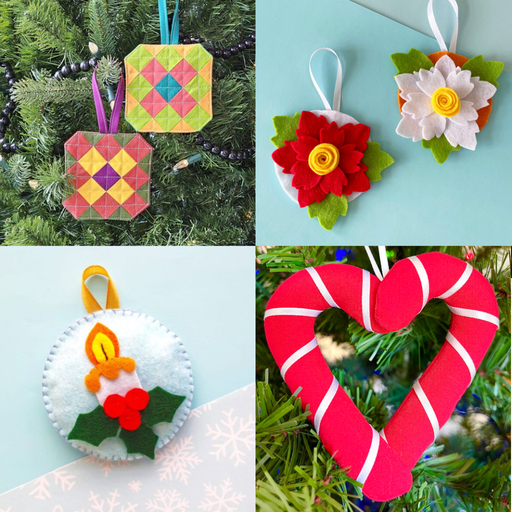 13 Free Christmas Ornament Sewing Patterns - Easy Things To Sew with Free Printable Christmas Ornament Sewing Patterns