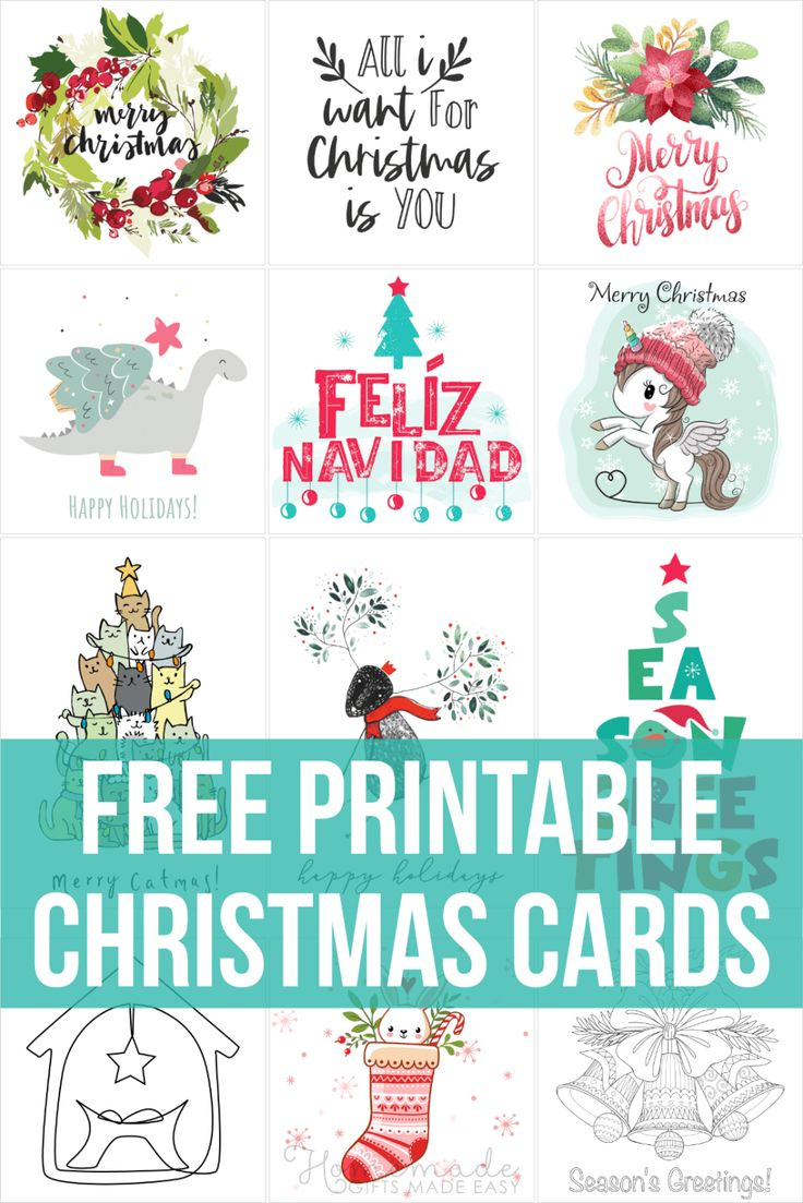 160 Free Printable Christmas Cards For 2025 with regard to Pinterest Free Christmas Printable