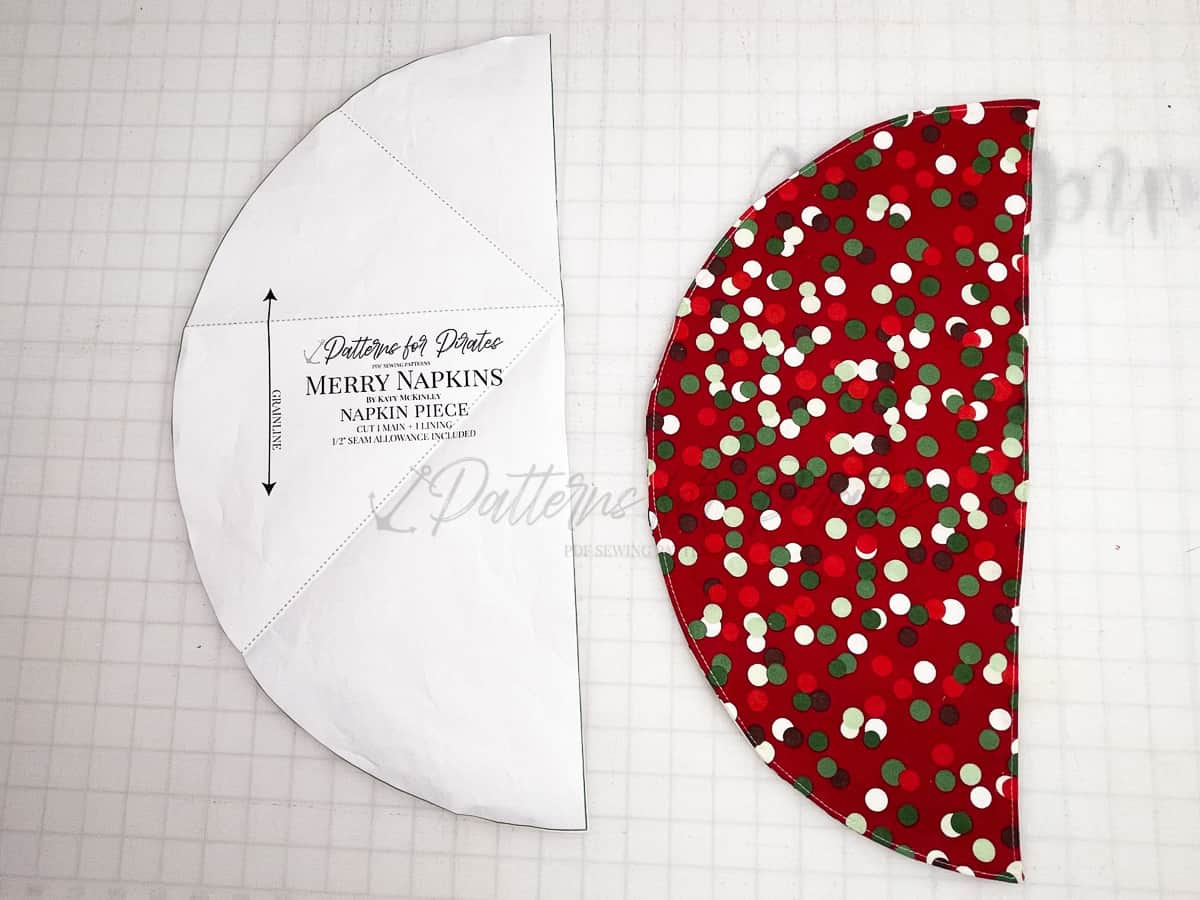 2022 Holiday Freebies :: Merry Napkins - Patterns For Pirates inside Christmas Tree Napkin Pattern Free Printable