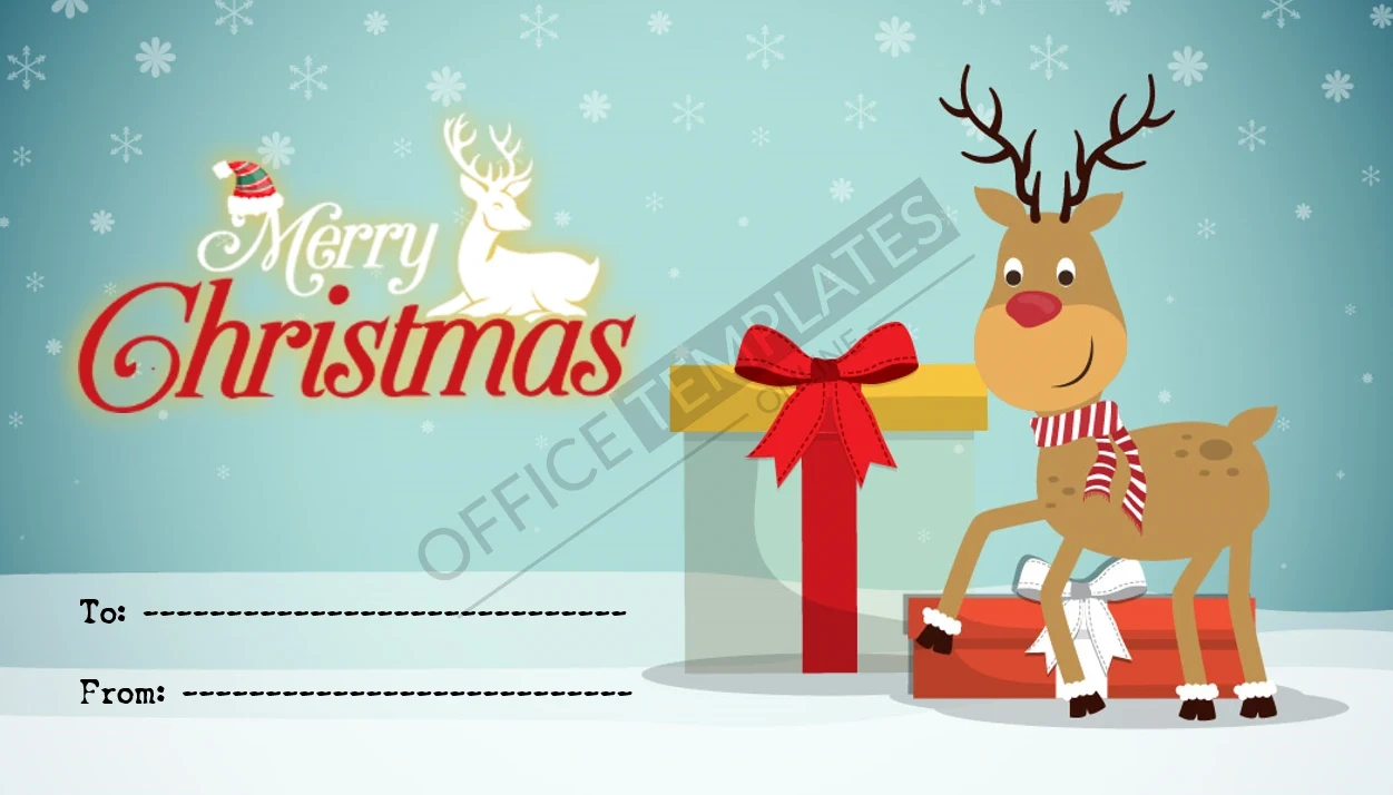 24 Free Christmas Gift Tag &amp;amp; Label Templates (Word) throughout Free Printable Christmas Gift Tag Templates For Word