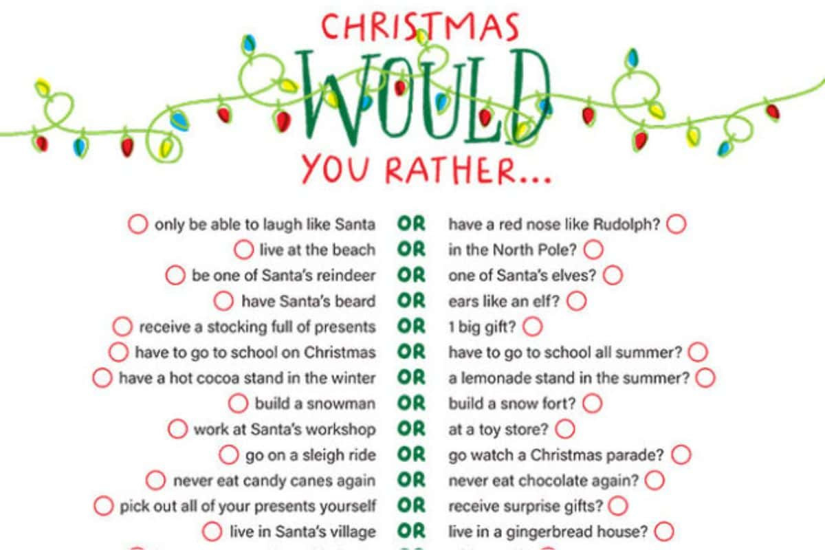 29 Fun Christmas Party Games For Work Or Family Gatherings - The in Office Christmas Party Games Printable