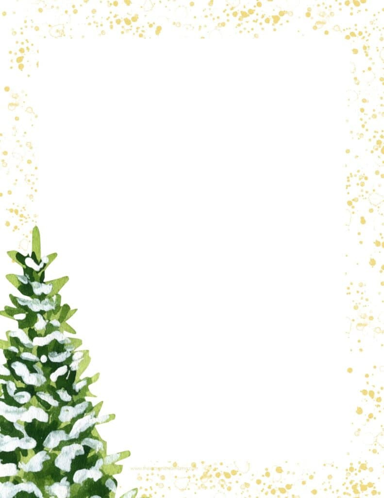 30+ Free Printable Christmas Border Printable Templates - The for Free Printable Christmas Letterhead Paper