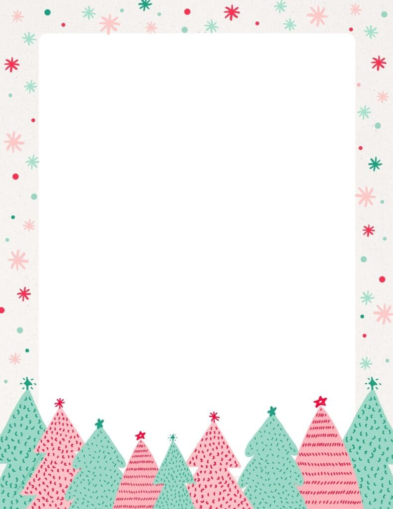 30+ Free Printable Christmas Border Printable Templates - The regarding Free Christmas Letterhead Paper Printable