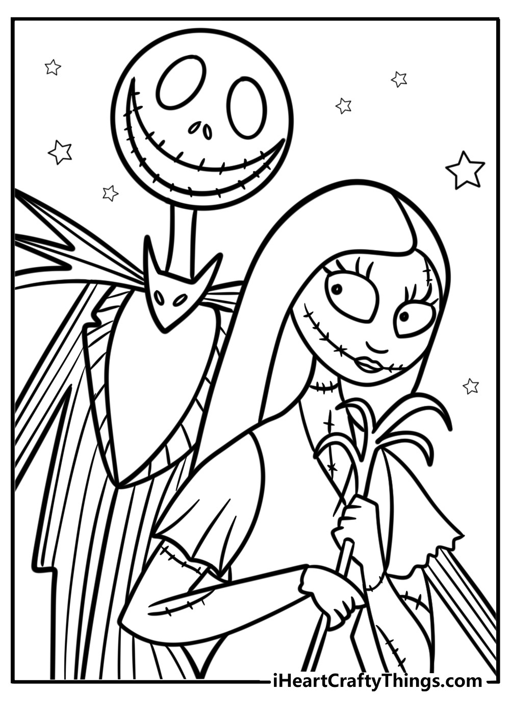 30 Nightmare Before Christmas Coloring Pages (Free To Print) intended for Nightmare Before Christmas Printable Images