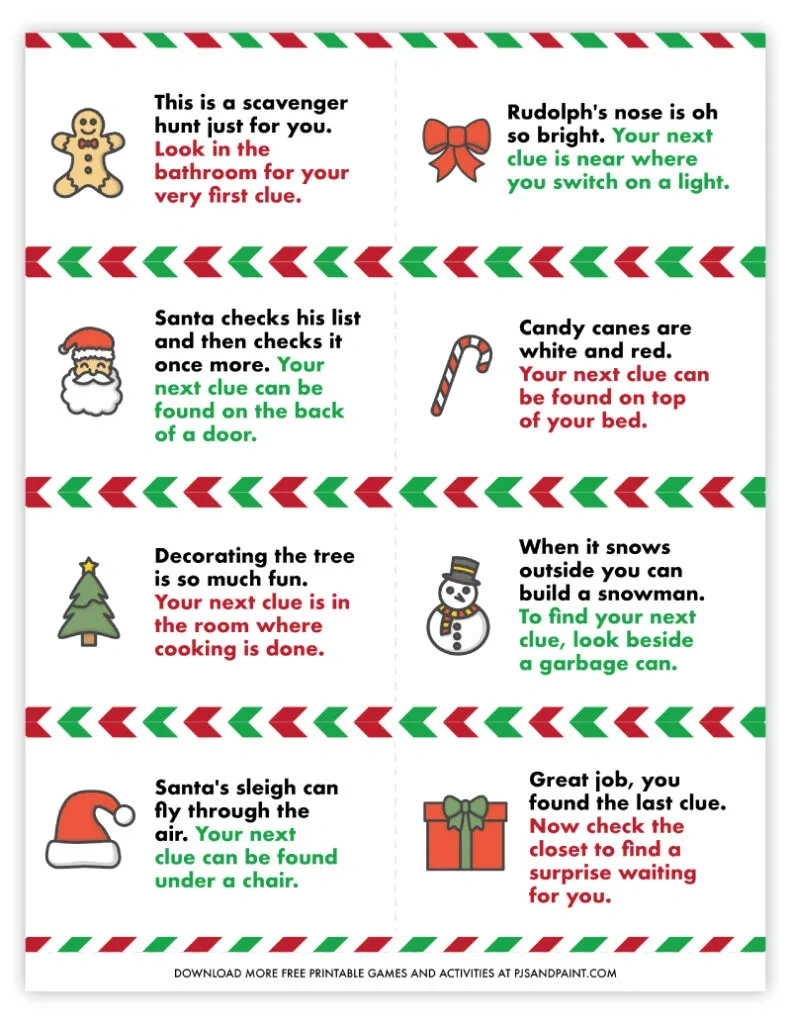 38 Free Printable Christmas Games And Activities - Pjs And Paint inside Family Christmas Games with Prizes Printable
