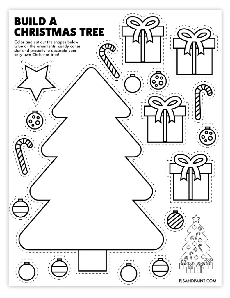 38 Free Printable Christmas Games And Activities - Pjs And Paint inside Free Printable Christmas Templates For Crafts