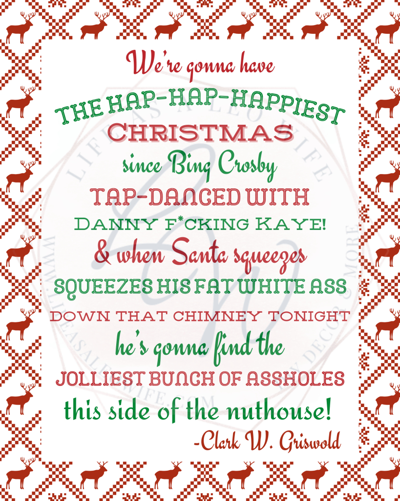 3Rd Annual Christmas Family Movie Night/Party Printable Set inside National Lampoon&amp;#039;S Christmas Vacation Printable