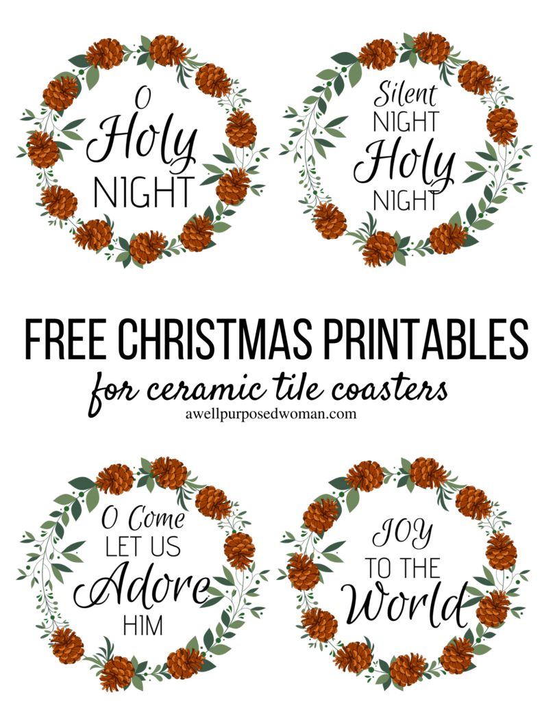 4 Free Farmhouse Christmas Printables - A Well Purposed Woman regarding Free Farmhouse Christmas Printable