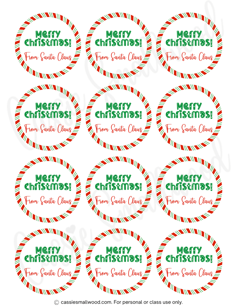400+ Cutest Printable Christmas Tags (Free Pdf) - Cassie Smallwood regarding Merry Christmas Tags Printable Free