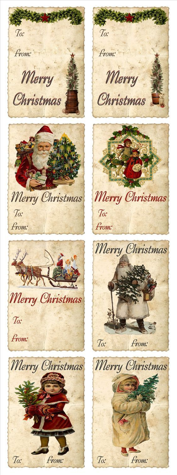47 Free Printable Christmas Gift Tags (That You Can Edit And with Free Printable Christmas Label